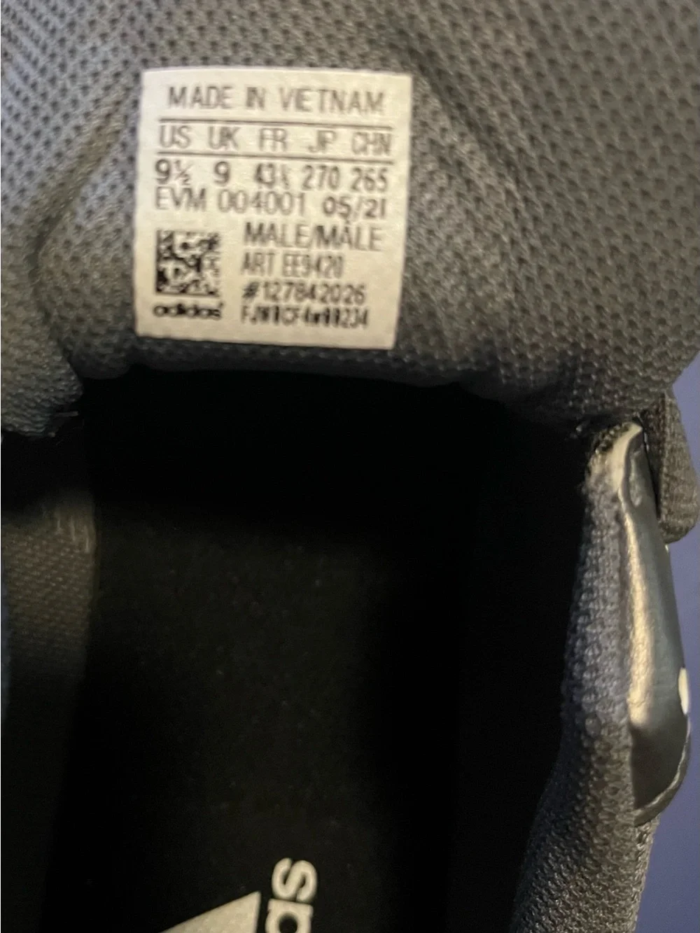 adidas Men’s Gray and White Golf Cleats
